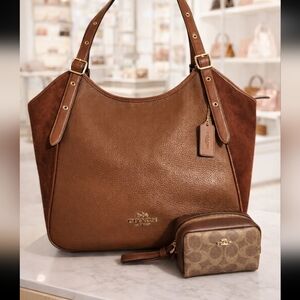 Coach Brown Leather Tote Bag